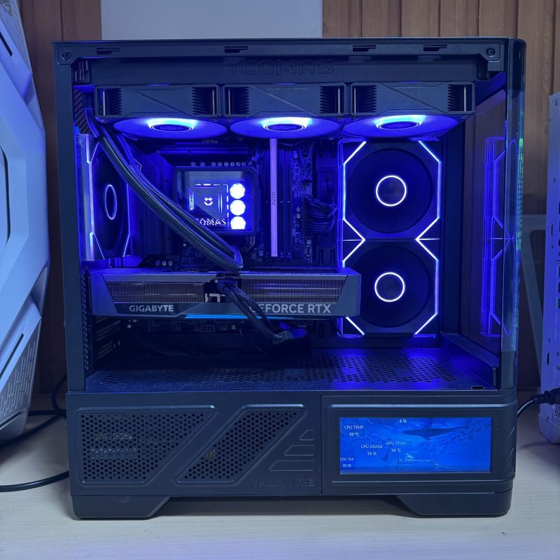 《金铭精品电脑》7800X3D+5070 24+1T 黑色海景房-铭成电脑DIY